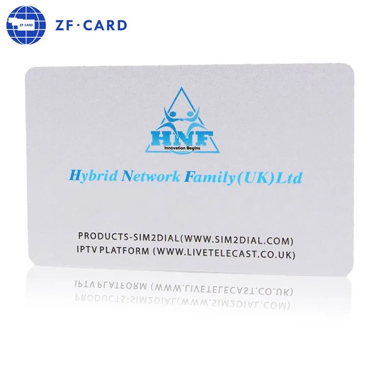 Contactless Plastic NFC wholesale Factory Smart Card Printable  Customized 13.56mhz MIFARE(R) Classic 1K  card
