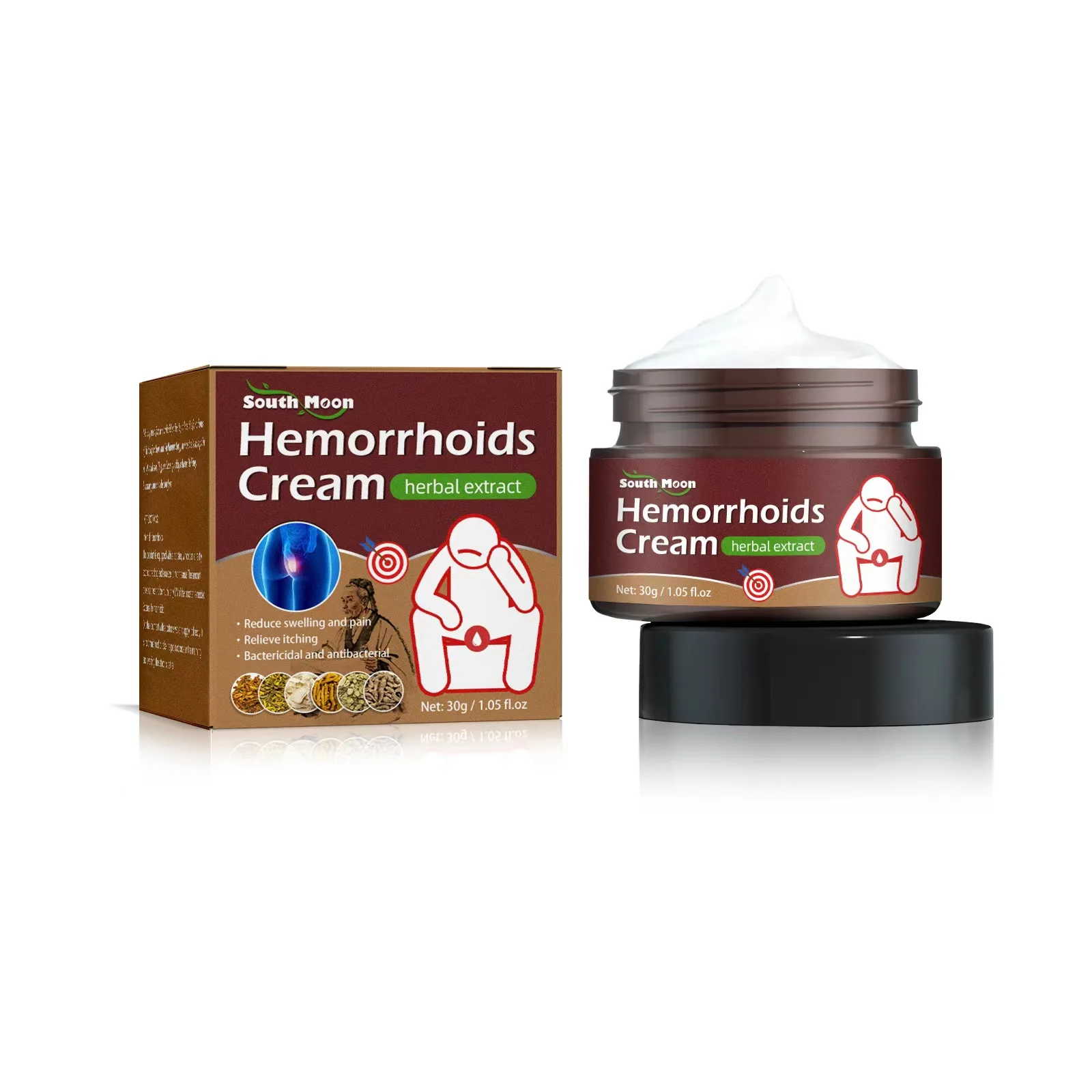 Free shipping Pain relief Hemorrhoid relieving cream for Relieving anal swelling and itching hemorrhoid pain cream