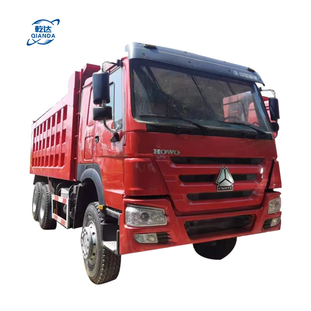 HOWO 6X4 Second Hand Used or or New Dump Truck Tractor and Trailer for Sale Diesel Box Engine Gross Dimensions Wheel Vehicle Cab