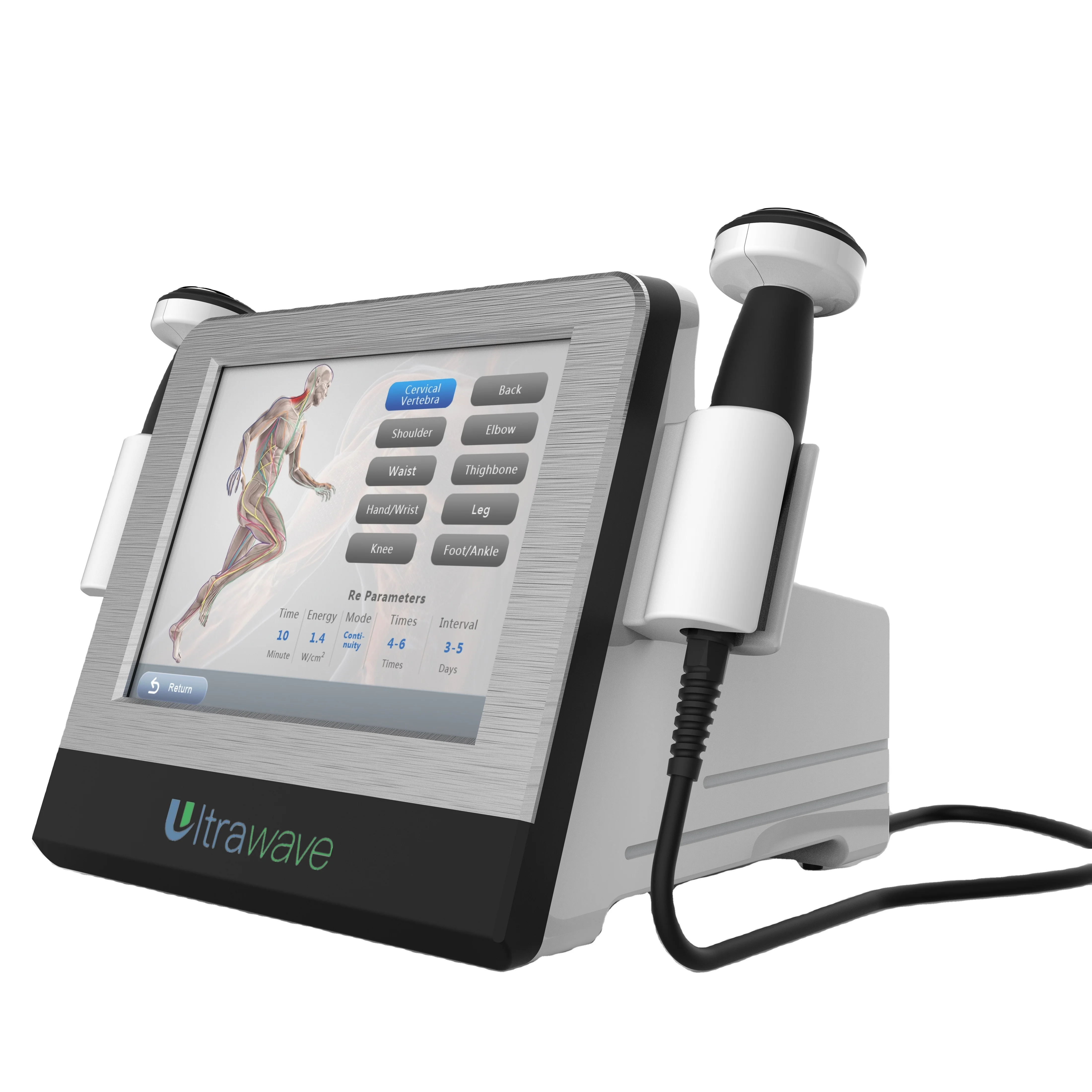 2023 низкая цена аппарат для ультразвуковой терапии с 2 ручками