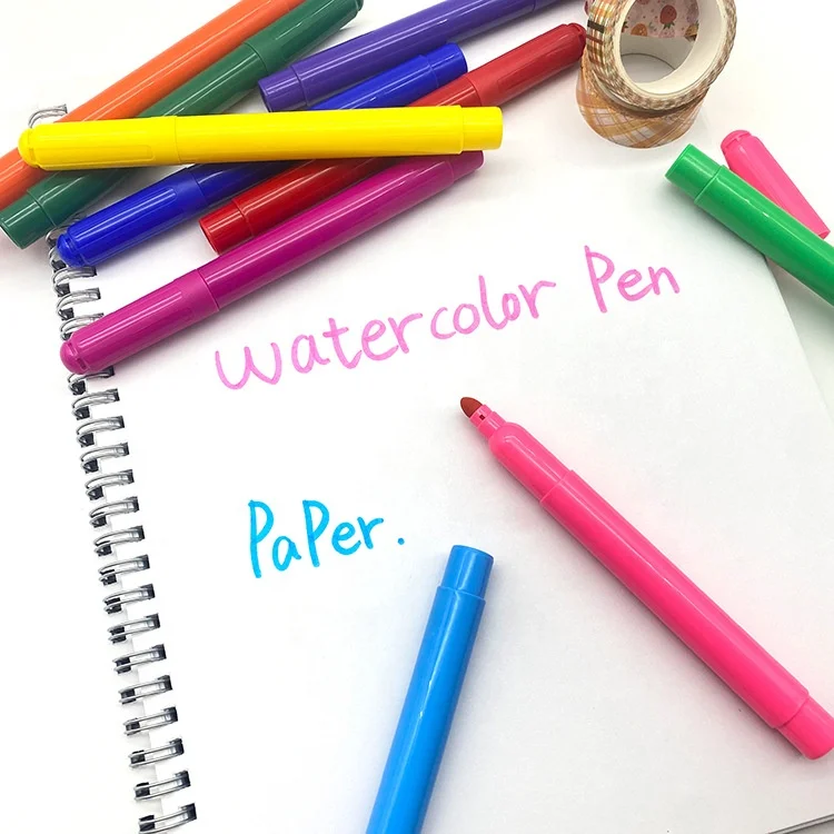 12 color box cartridges washable color painting watercolor pens