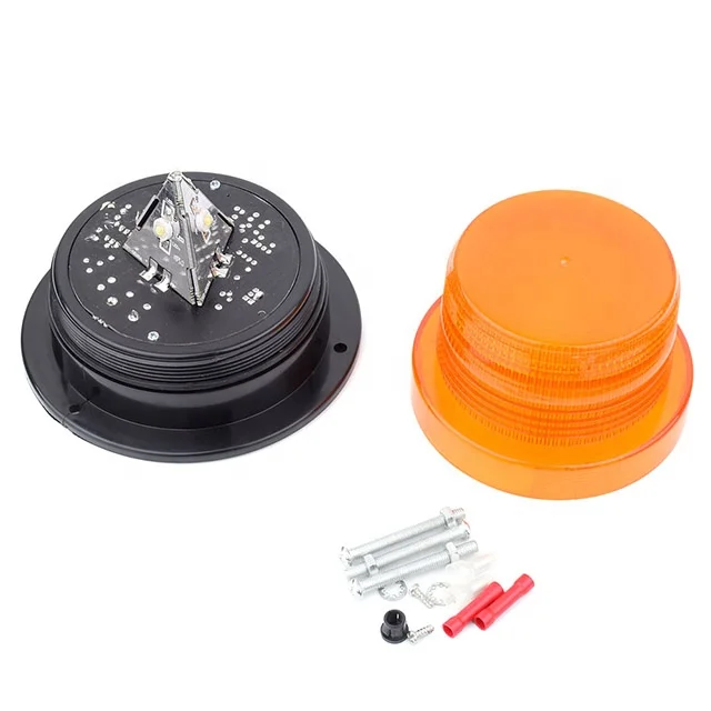 Tonny 12V-80V wide voltage magnetic amber/red LED Strobe Light,Emergency Lights Rotating Safety Signal lamp