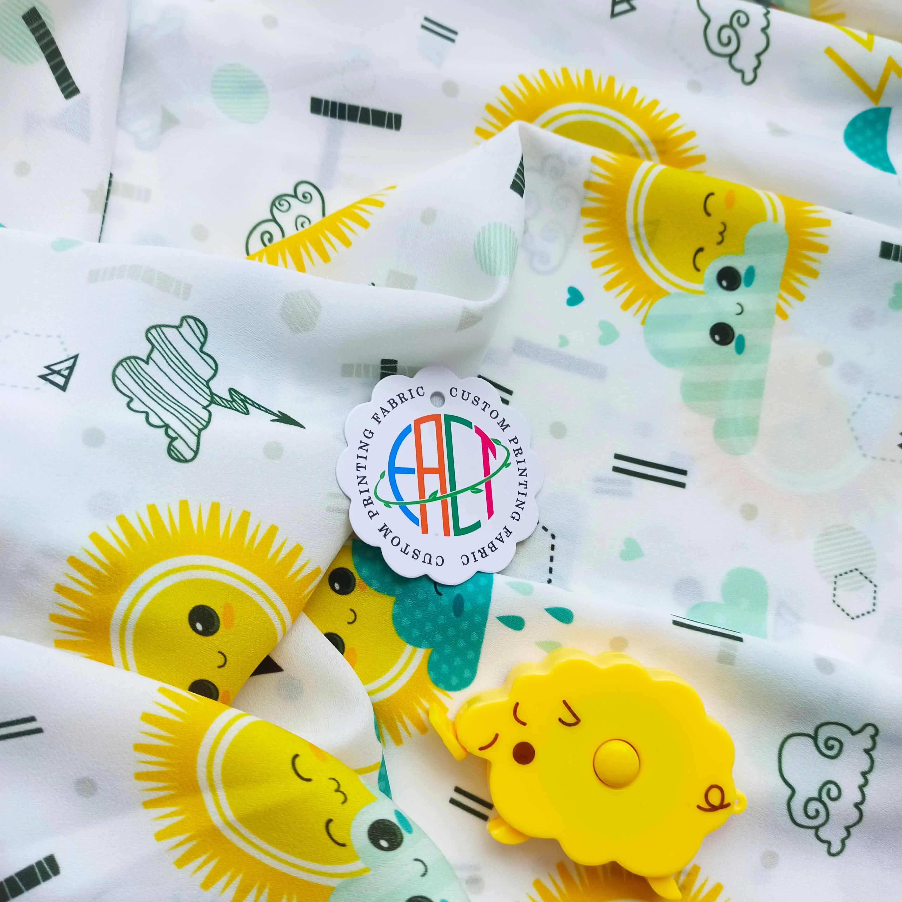 High Quality Ghana Kente Digital Printed Soft Chiffon African Wax Print Chiffon Polyester Fabric for Muslim Dress