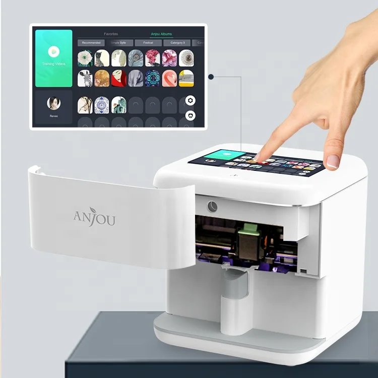 Новейший Высококачественный 3d принтер для дизайна ногтей, умный цифровой принтер для дизайна ногтей