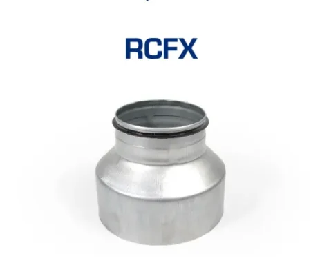 HVAC System Connector Fitting Galvanized Steel Round Duct Reducer Duct Fittings