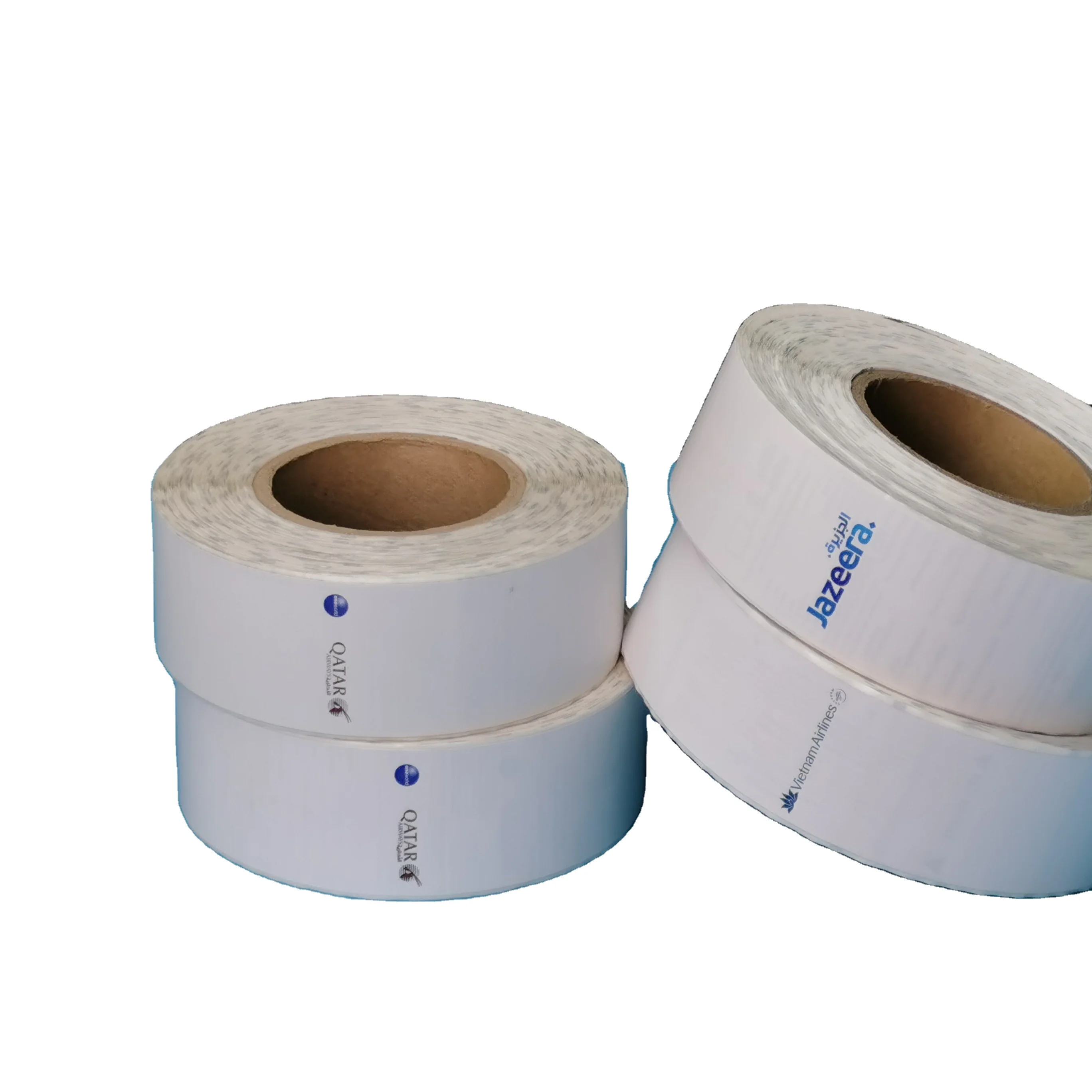 Пользовательские горячие продажи этикетки билет для RFID тег термобумаги багажные бирки.