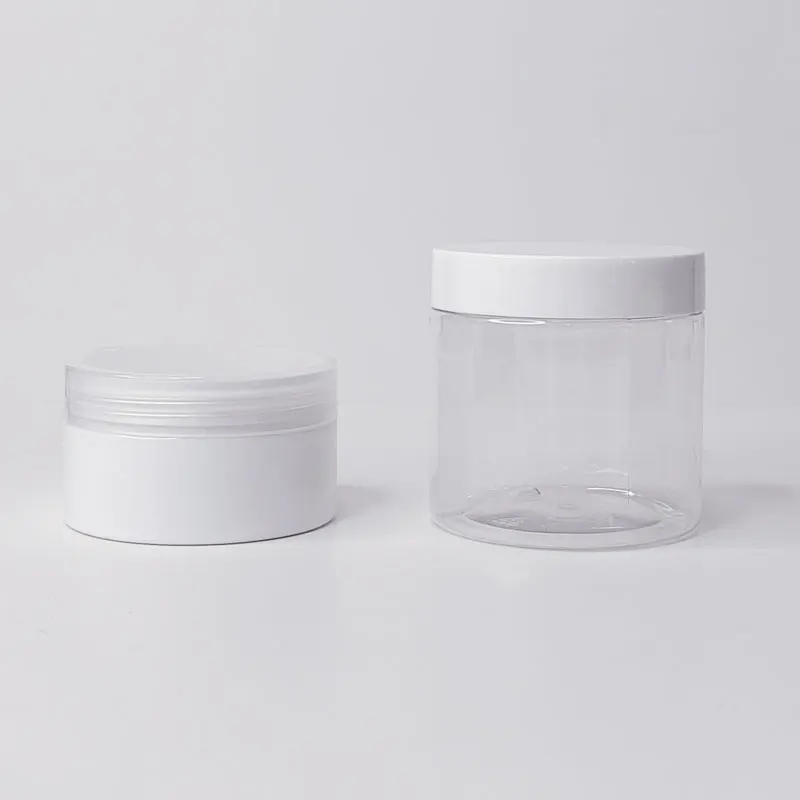 30ml 50ml 100ml 120ml 200ml 250ml 500ml cosmetic packaging food grade container amber plastic PET jar with gold aluminum cap