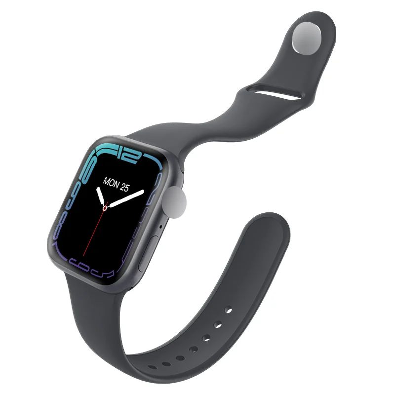 New Model 60 HZ Refresh Rate 1.82 inch 3.5D Curved Big Screen NFC IP68 Water Resistant HW37 Plus Smart Watch Series 7 Design