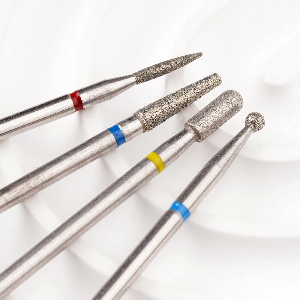 High Quality Multiple Diamond Nail Drill Bits Cuticle Clean Rotary Manicure Diamond Nail Milling Cutter Drill Bit