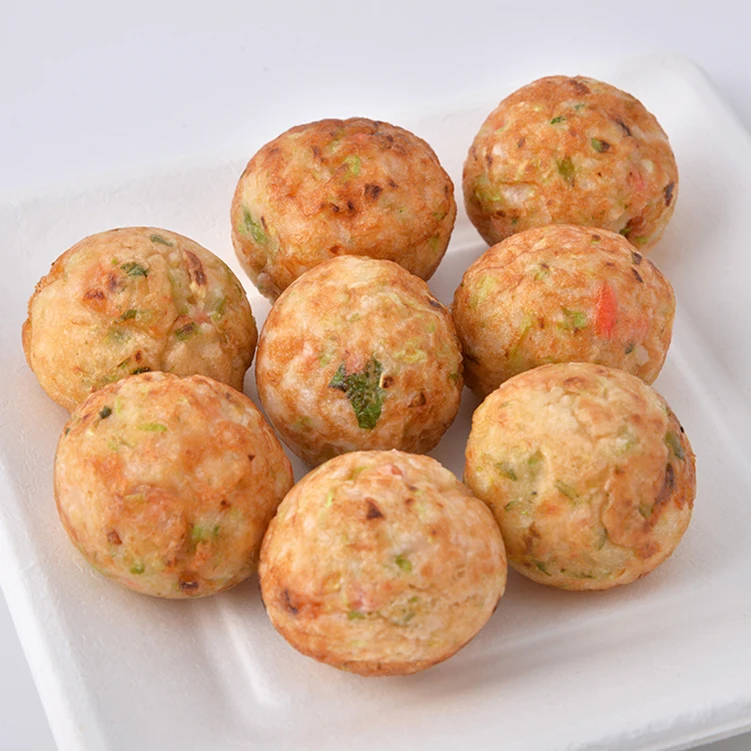 Japanese food cooked frozen seasoned vegetable seafood cake