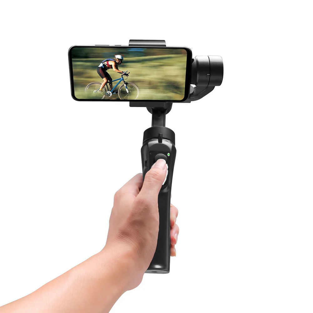
F6 Steady 3 Axis Gimbal Stabilizer with Grip Foldable Phone Stabilizer for Smartphone 