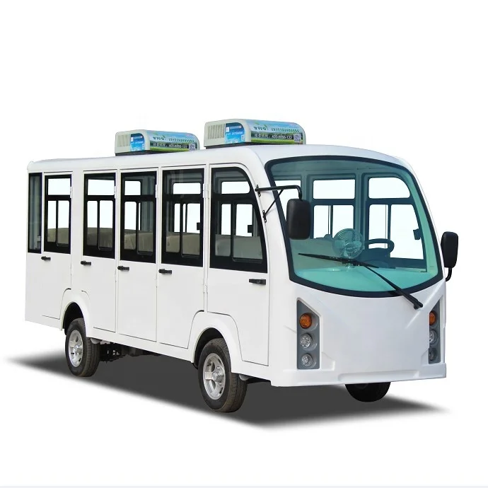 Good Selling 14 Seaters Electric Passenger Vehicles Shuttle Bus With Heater And Air Conditioning