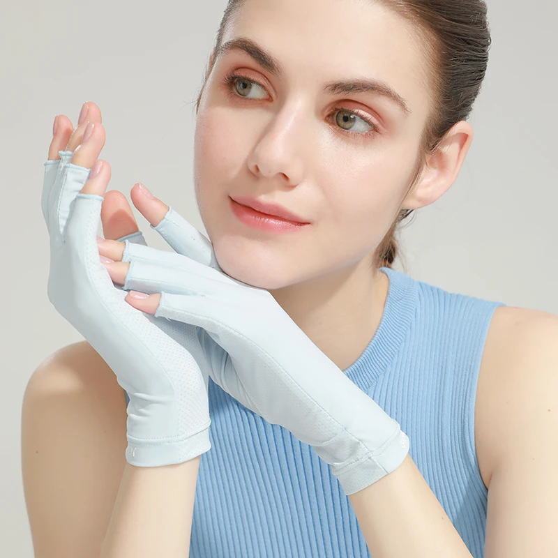 REXCHI MJ04 Men Women Uv Protection Sun Gloves Fly Fishing Gloves Uv Light Lamp Manicure Dryer Sun Protect Anti Uv Gloves