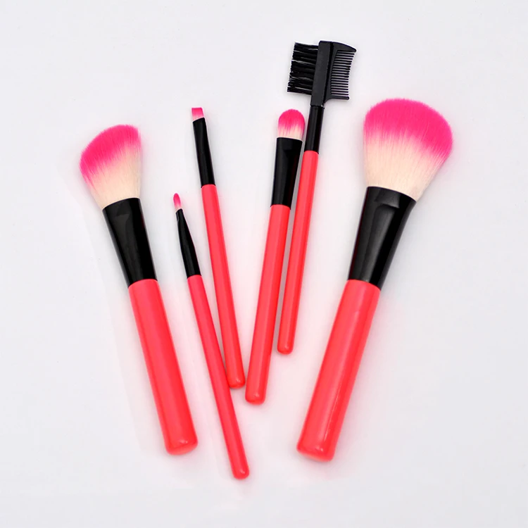 Beautiful Bag 5pcs Friendly Personalised Wholesale Professional Kabuki Makeup Brush Set