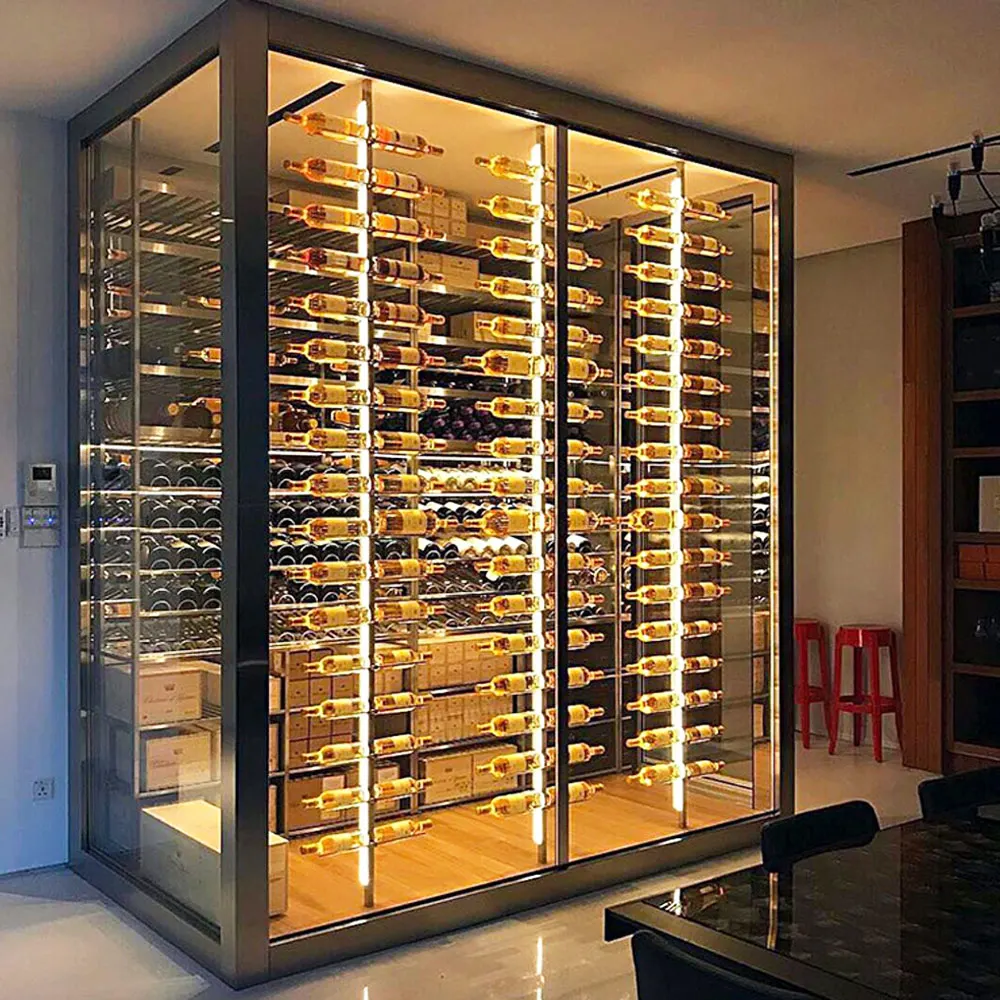 Keenhai customized stainless steel wholesale wine cooler build in wine cellar wine refrigerator