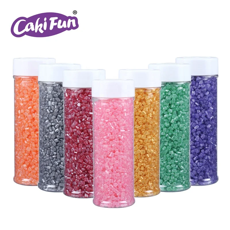 
Love Bakery 7 Colors 6 Mesh Natural Shimmer Sugar Crystals For Cookies Bakery Ingredients Edible Sprinkles Cake Decorations 