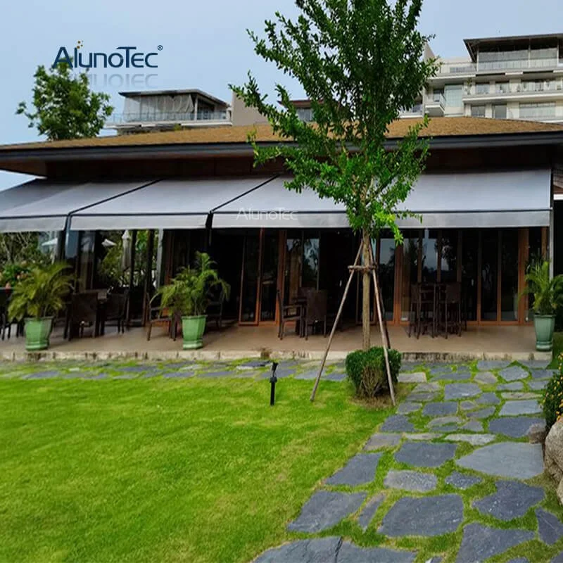 Remote Control Fixed Shading Pergola Gazebo Folding Arm Awning Roof Half Cassette Awnings System