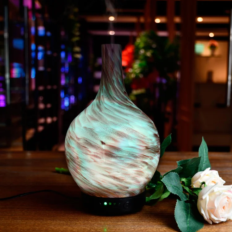 Electric diffuser glass Starry sky essential oil diffuser glass diffusers ultrasonic aromatherapy