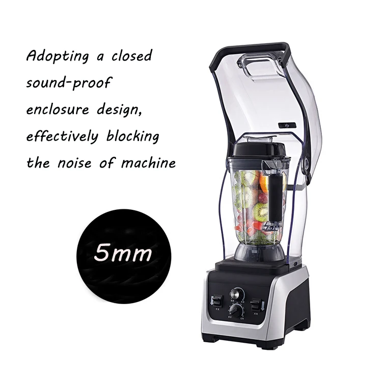 Home Kitchen Appliance 2300W Stainless Steel 6 Blades Double Protection  Smoothie Juicer Shakes Blender