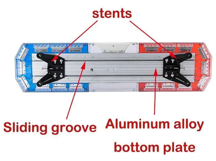 Wholesale Emergency Red And Blue Road Flashing Warning Lamp For Fire Ambulance Car Led Light 12V
