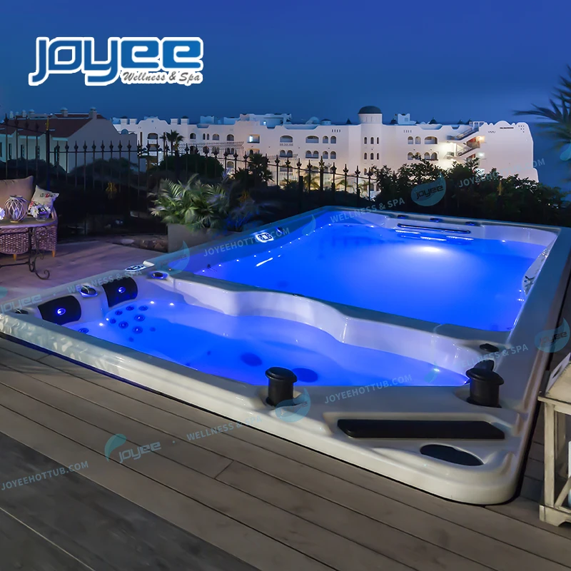 JOYEE Wholesale Luxury Outdoor Endless Balboa Home Garden Hot Tub Used Swim Spa Pool Piscina Swimming Spas