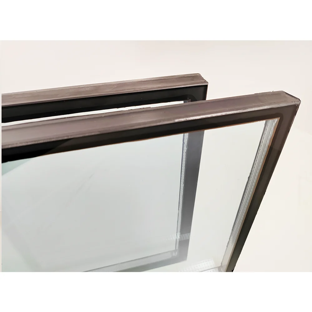 6x8 Round Long Insulated Glass Panels Tempered Glass Coffee Table Transparent