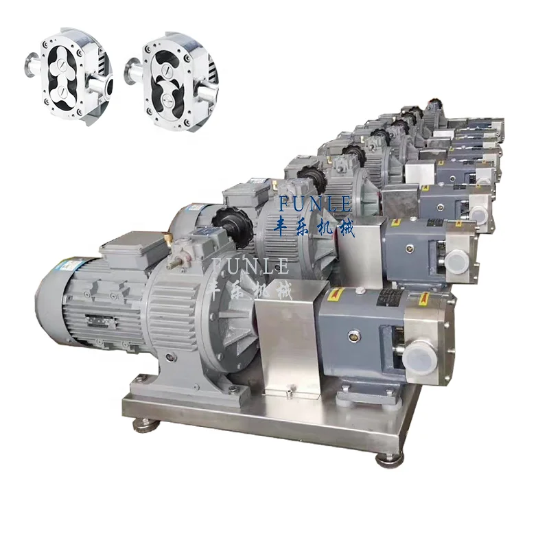 Hot sales Stainless steel food grade rotary lobe pump for Ice Cream Syrup honey