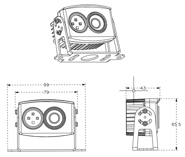 EAPODA AHD 720P IP67 Waterproof IR Night Vision Rear View Back Up Mini Camera for Truck Heavy Duty
