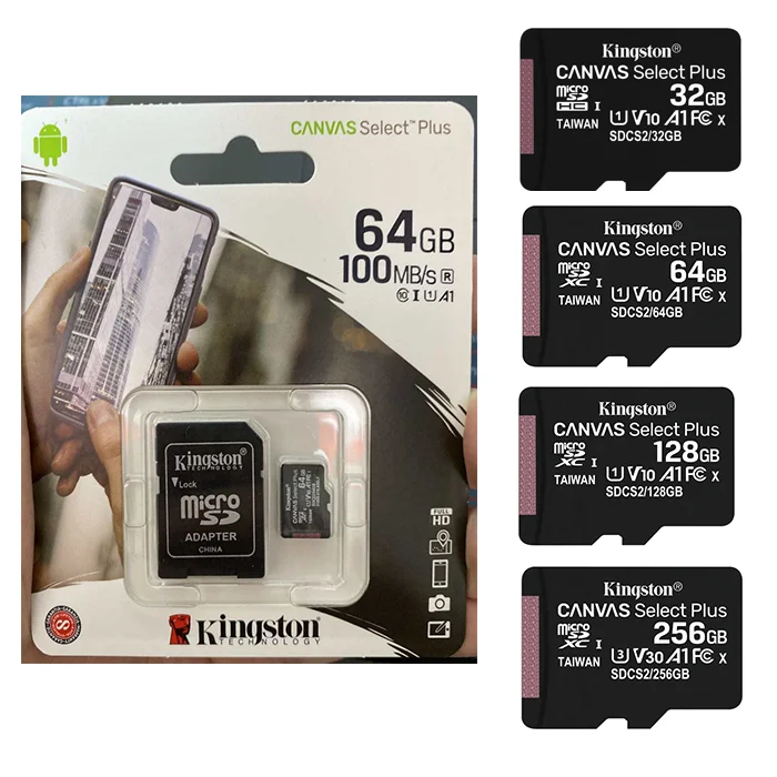Full Capacity High Speed Mini Tf Sd Card U3 4gb 8gb 16gb 32gb 64gb 128 Gb 256gb 512gb Memory Card For Kingstons