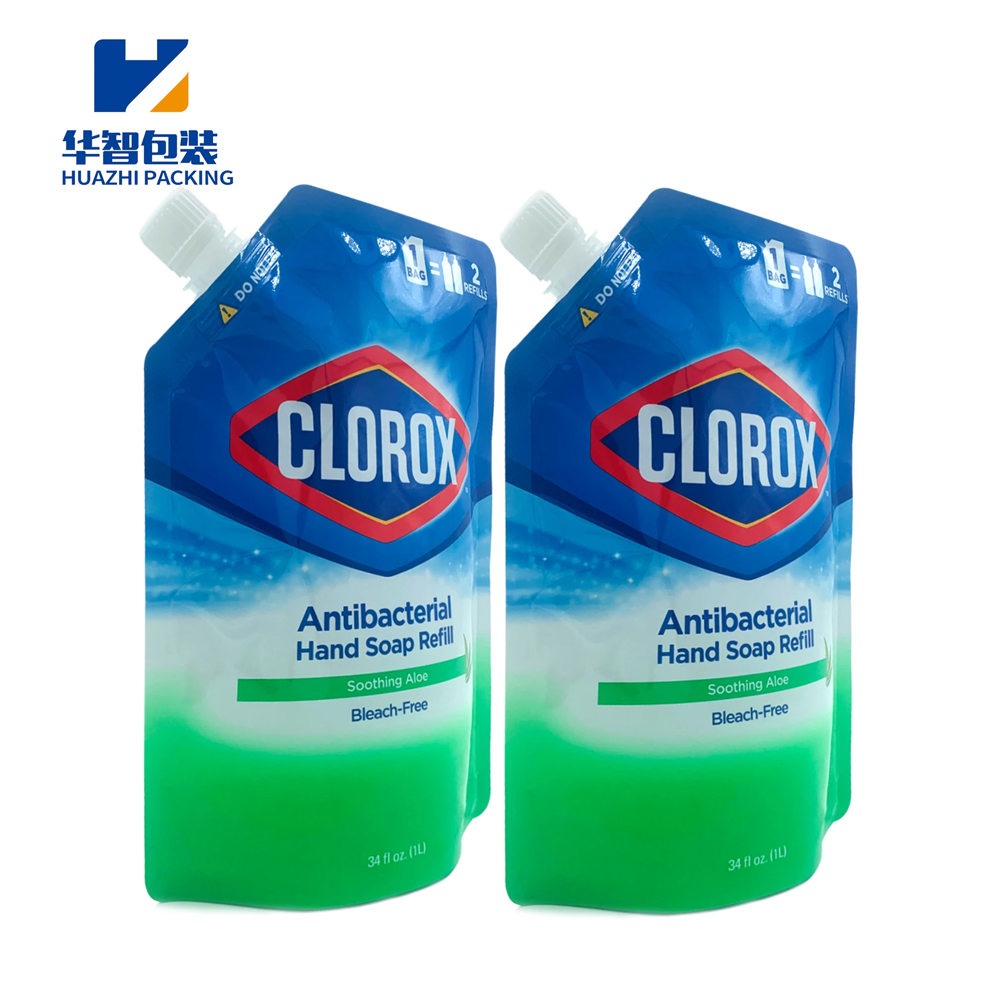 High quality side spout pouch for hand soap & laundry detergent packaging pouch spout pouch liquid bag doypack