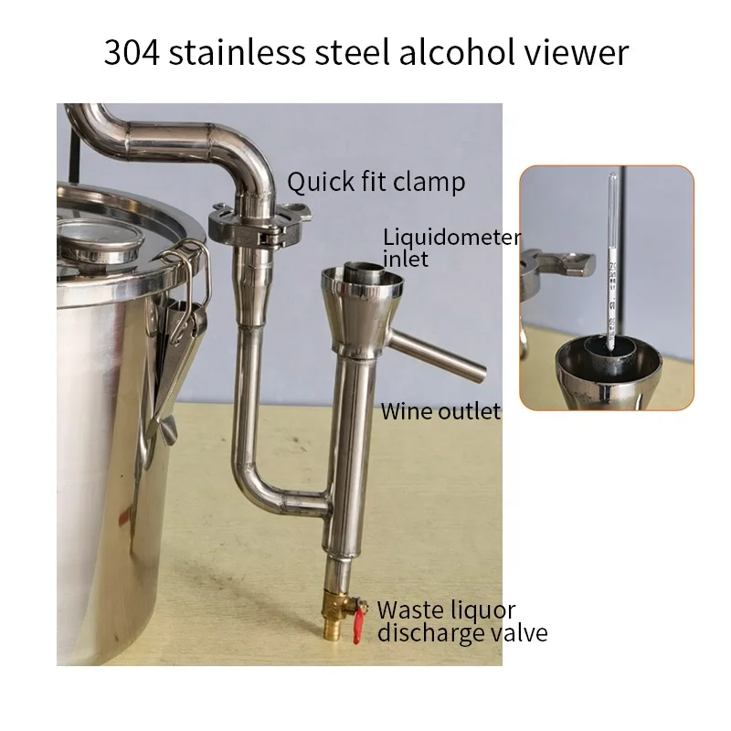 6L Household Mini stainless steel distiller Vodka Whiskey rum distiller