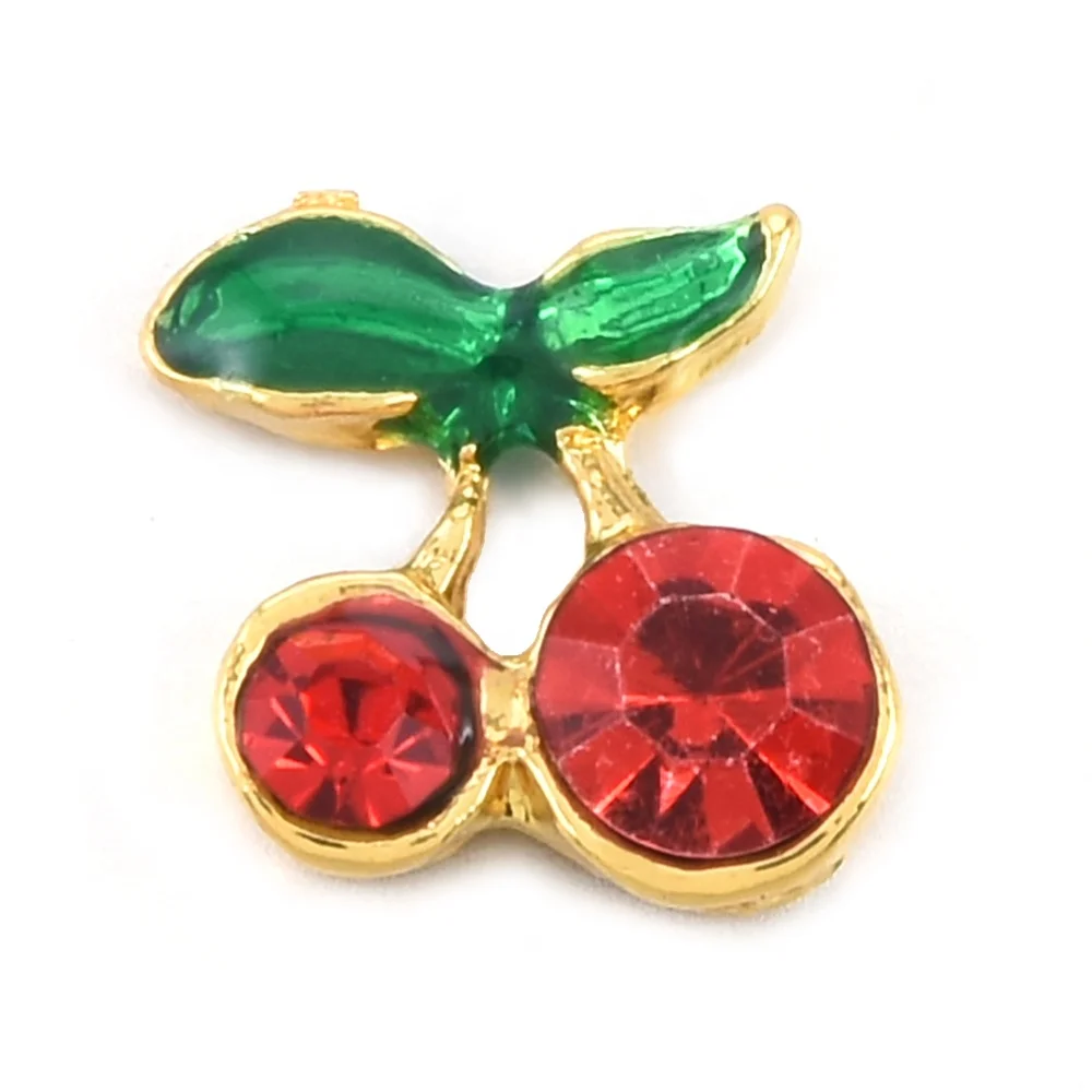 Nail Charm 20213D Red Nail Studs Jewelry Making Cherry Charms Glitter Shiny Gems for Cherry Nail Charms