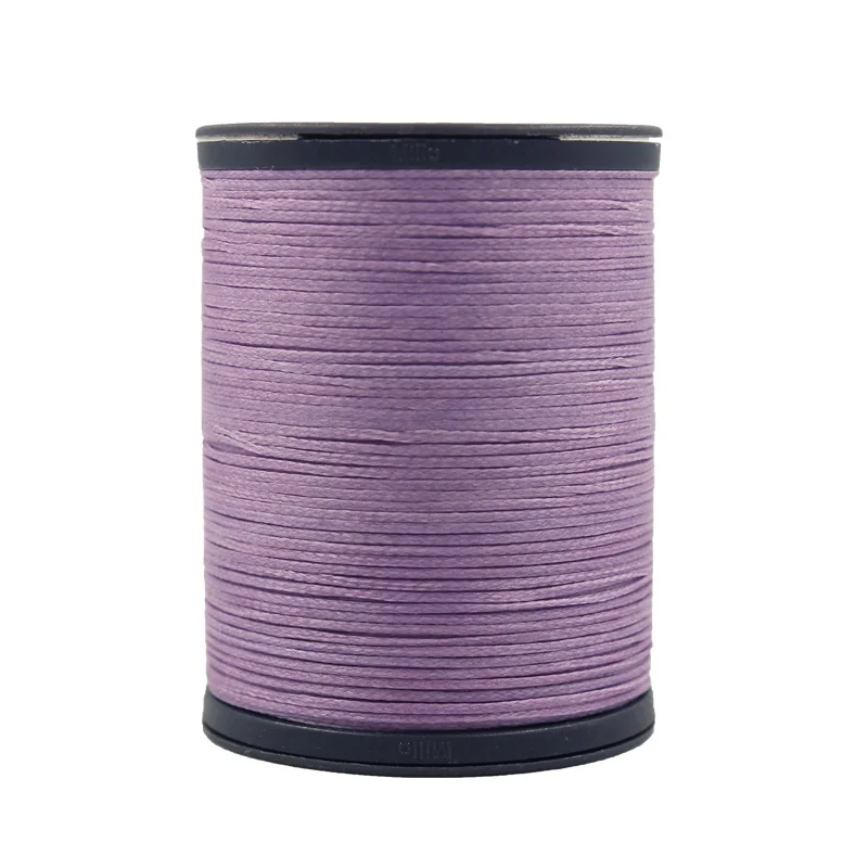 Плоская вощеная нить 1,0 мм из полиэстера, швейная нить из высокопрочного полиэстера, вощеная нить ручной работы для кожи