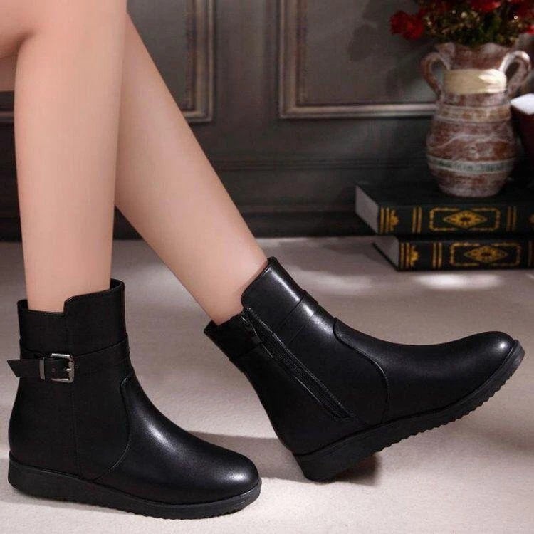 New Fashion Comfortable Stitching Women Boots Medium for Autumn and Winter