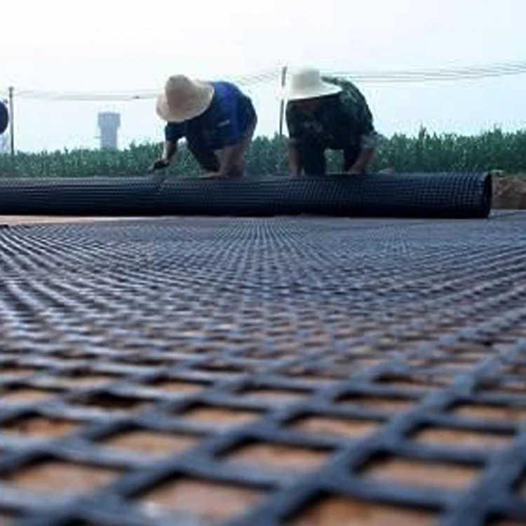 Direct manufacturer geogrid price 30-30kn pp biaxial geogrid for road construction