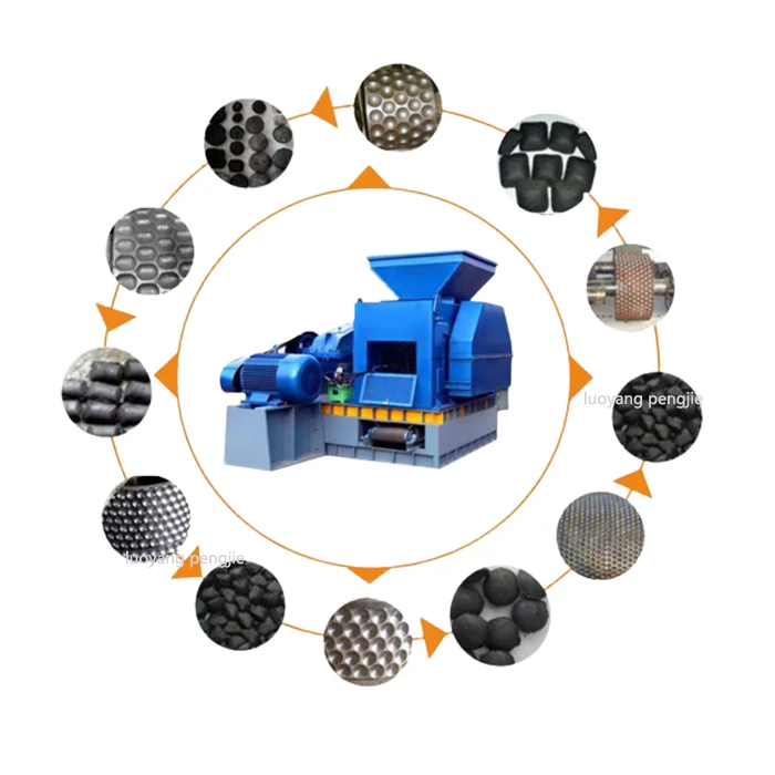 Professional pressing ball machine coal briquette roller press charcoal briquetting machine briquette making machine