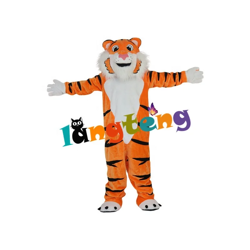 873 Cartoon Halloween Cosplay Party Christmas  Carnival Apparel Orange Tiger Mascot Costumes