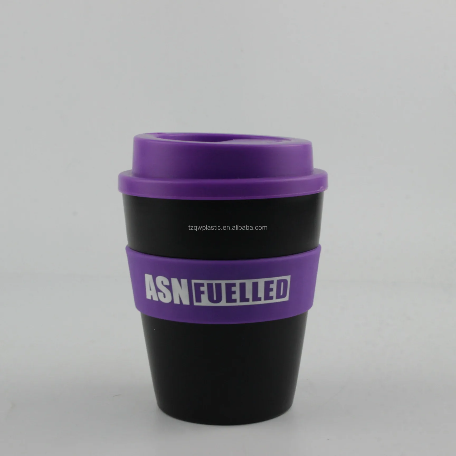 custom 12oz Bamboo coffee mugs with Silicone and rubber
