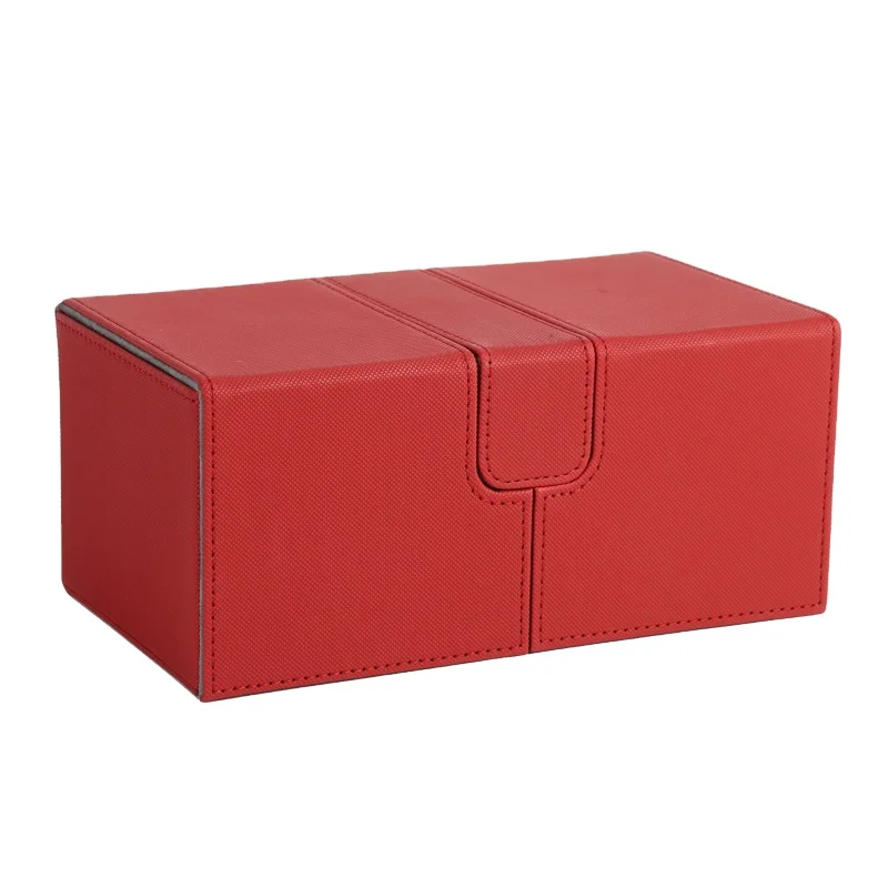 custom boxes logo Colorful Deck Box Pu Leather  Mtg Trading Card Storage  200+box packaging handheld game card box
