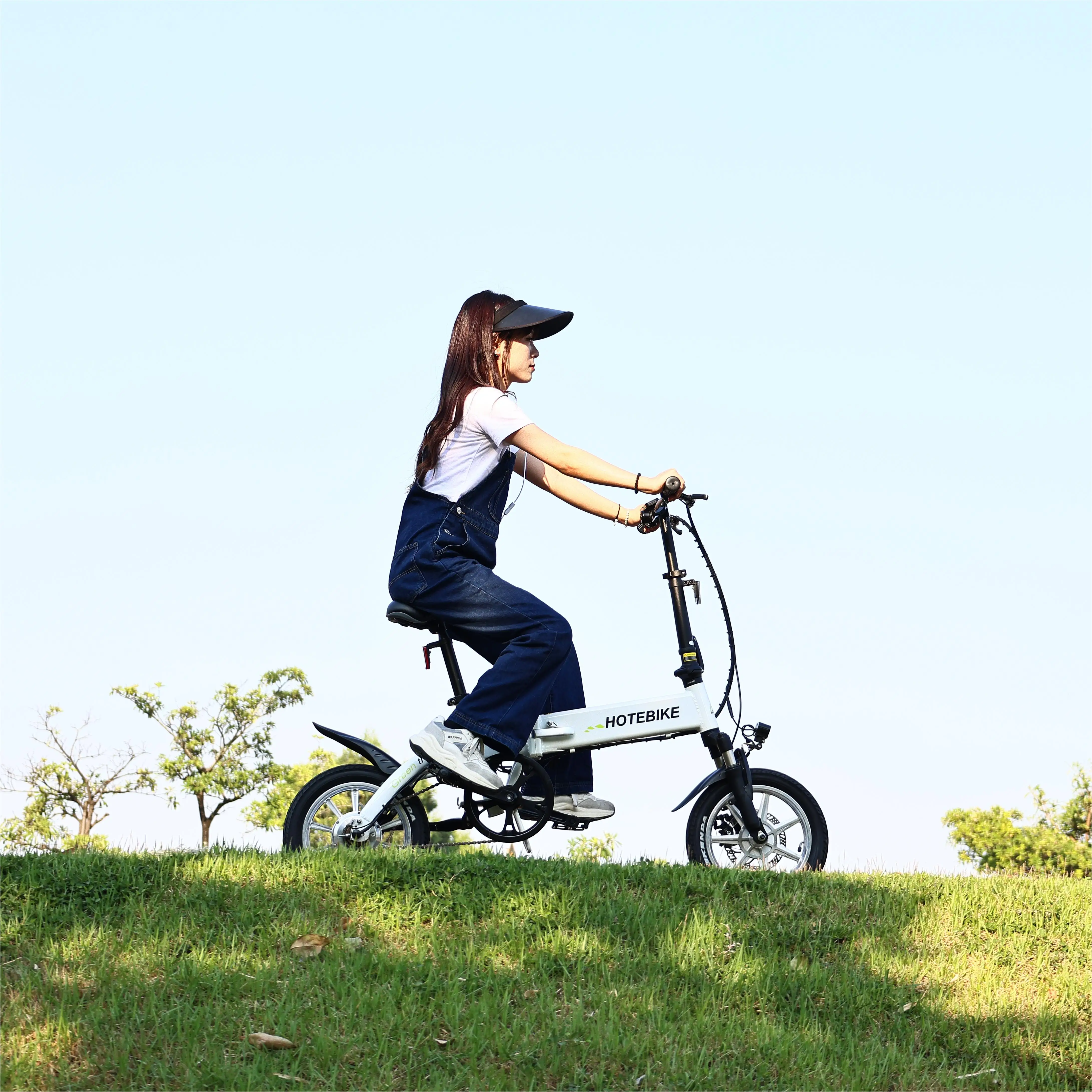 Hot sale 36V 250W 350W motor folding  aluminum alloy frame black white city foldable mini ebike for adult man woman