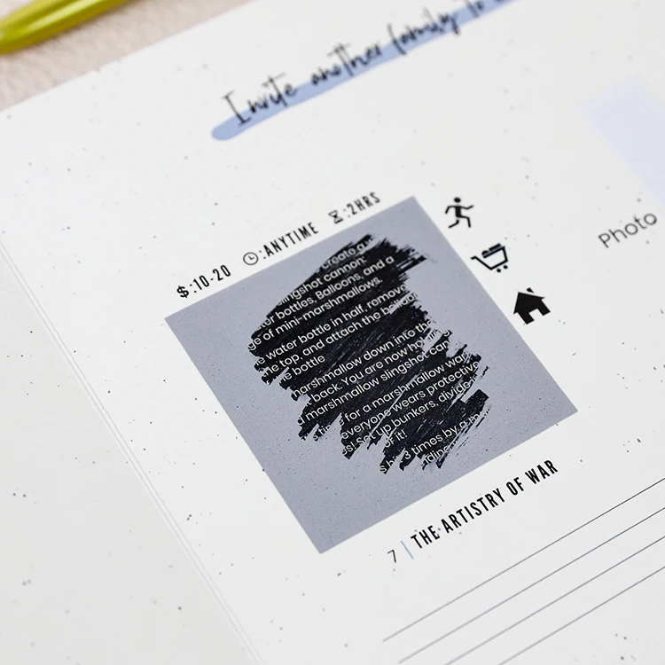 Custom Hardcover Date Night Games Adventure Challenge Couples Scratch Off Book for Anniversary Wedding Gift