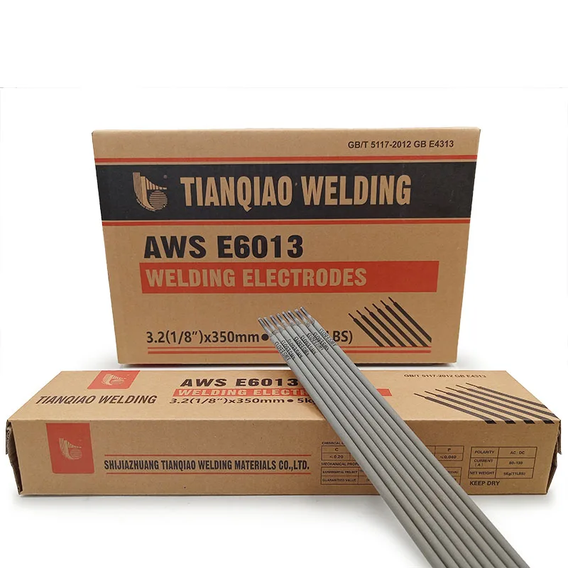 Welding rods E6011 6013 7016 7018 direct buy china manufactory Tianqiao welding electrodes OEM service