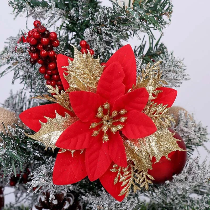 Christmas wreath decoration accessories flower Christmas decorations for doors and