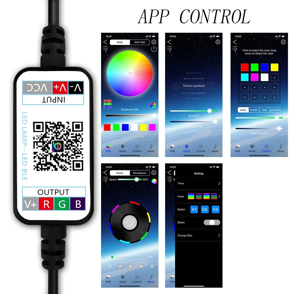 Acrylic LED Neon colorful luminous black hollow wall lamp Anime silhouette lamp