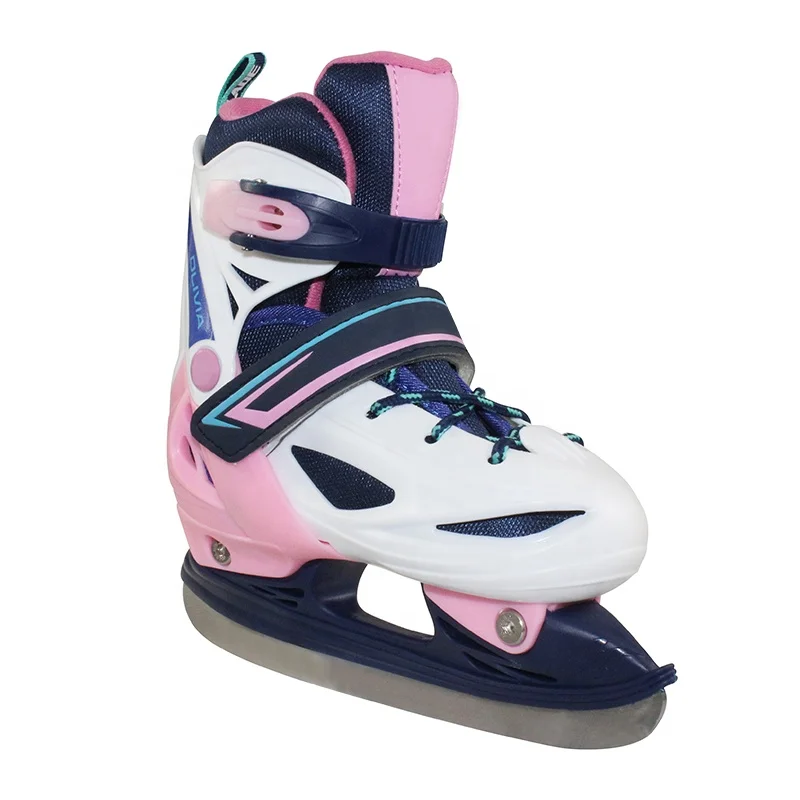 OEM Brand Cold Resistant PVC Upper Ice Hockey Skating Shoes For Girls
