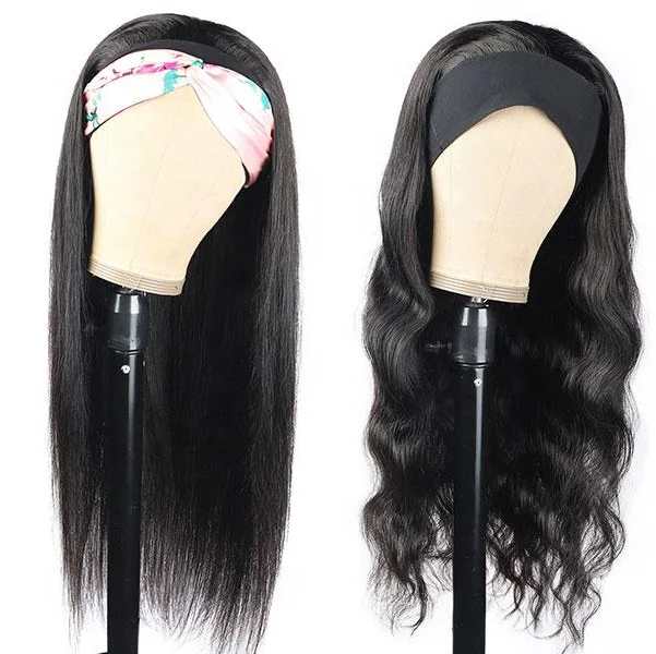 Супер легкие парики-повязки на голову, 100 безклеевые парики из человеческих волос, оптом