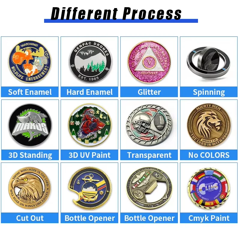 Challenge Coin Alloy 3D Enamel Painted Metal Aluminum Custom Magnet Square Religious Challenge Coin