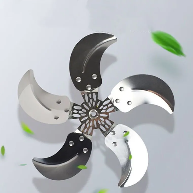 Big wind 5-blade solar rechargeable fan with battery outdoor camping barbecue solar floor fan