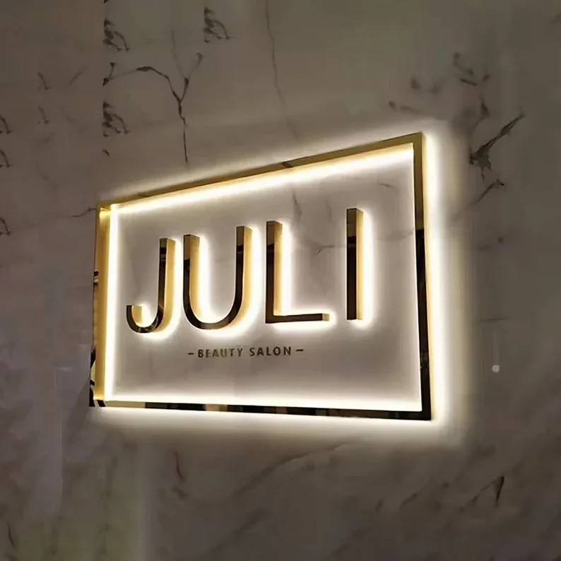 High quality heavy duty type backlit signs supplier led sign for outdoor light up sign