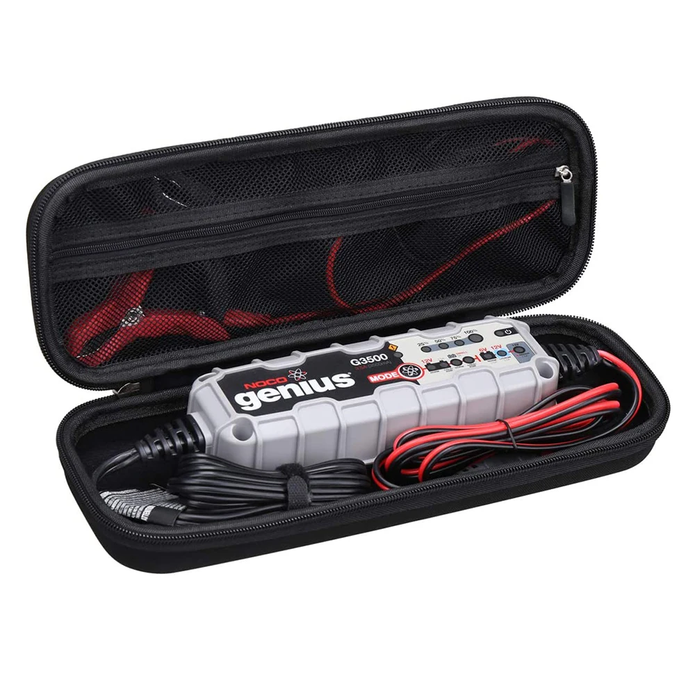 Hard Travel Carrying Case for NOCO Genius G3500 6V/12V 3.5A UltraSafe Smart Battery EVA Charger CASE